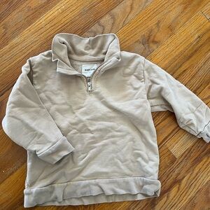 Rudy Jude Kids Half-Zip Pullover - size large, honey